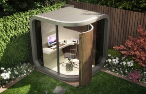 OfficePod: pon tu oficina en el jardín