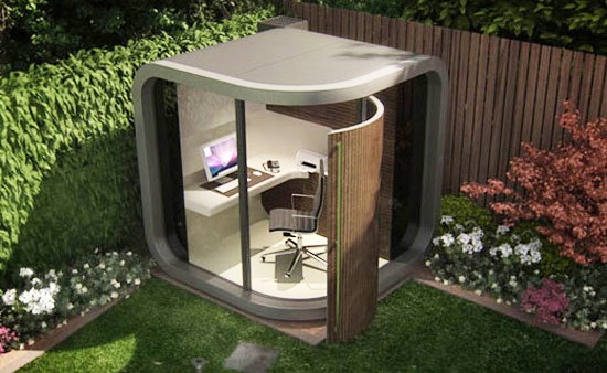 OfficePod: pon tu oficina en el jardín