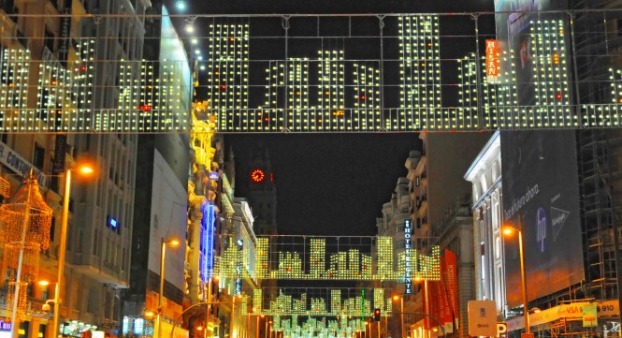 Una Navidad iluminada con cabeza