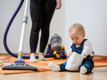 Limpieza hogar con niños