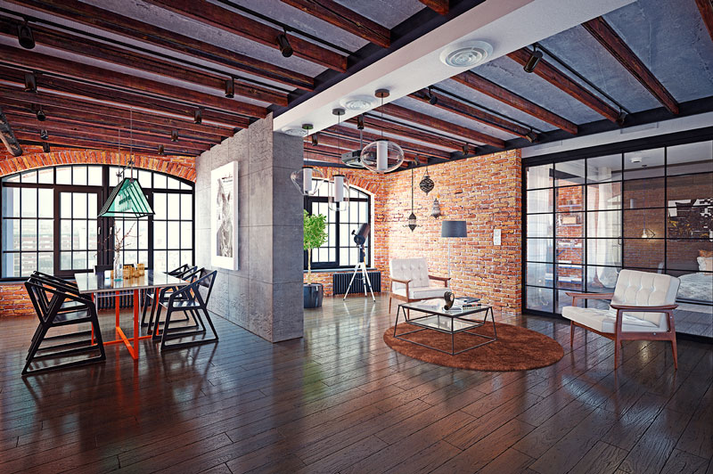 separar ambientes en un loft