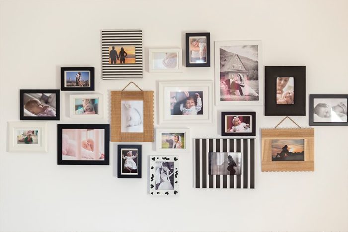 decorar paredes con fotos